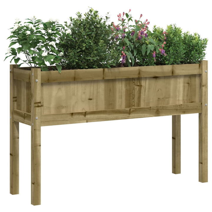 Plantenbak met poten 110x31x70 cm geïmpregneerd grenenhout