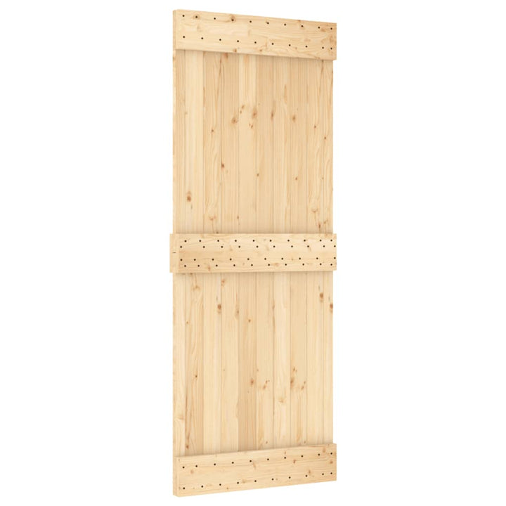 Schuifdeur met beslag 80x210 cm massief grenenhout