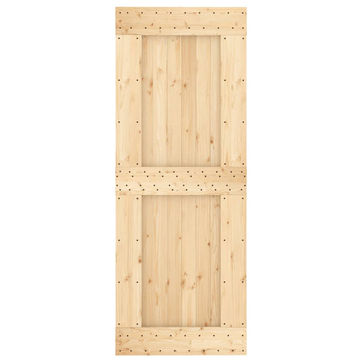 Schuifdeur met beslag 80x210 cm massief grenenhout