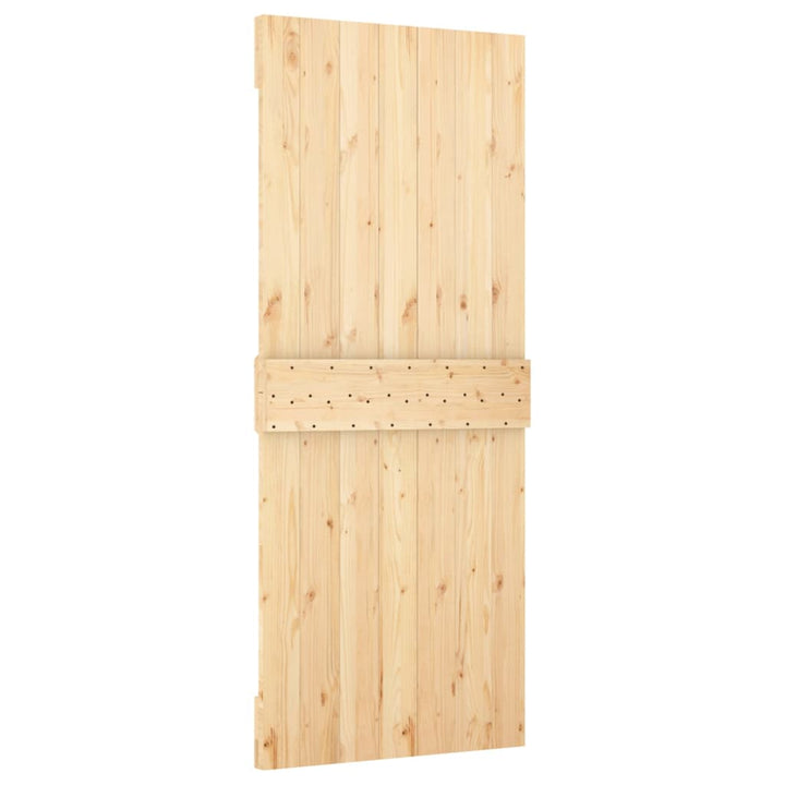 Schuifdeur met beslag 80x210 cm massief grenenhout