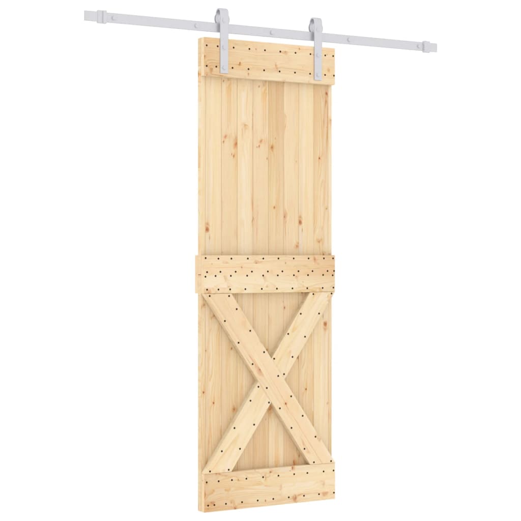 Schuifdeur met beslag 70x210 cm massief grenenhout