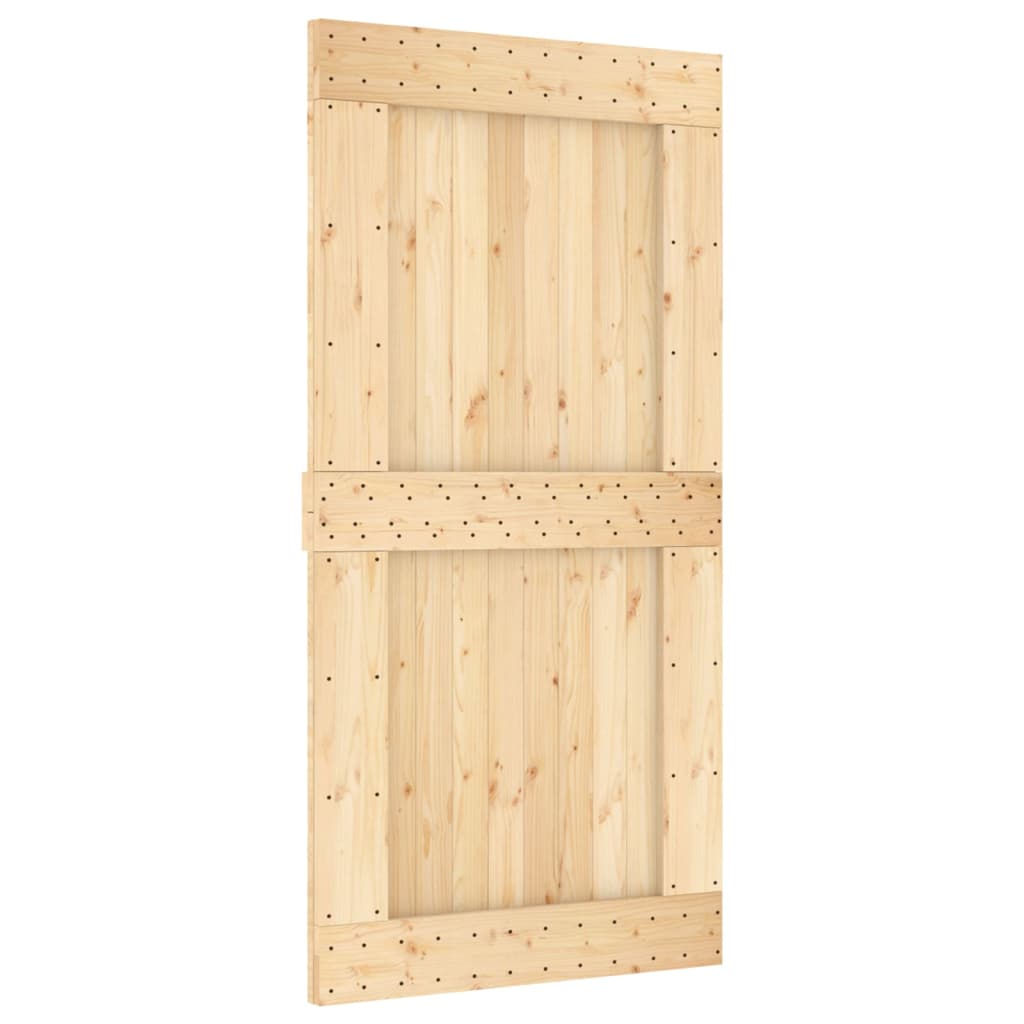 Schuifdeur met beslag 100x210 cm massief grenenhout