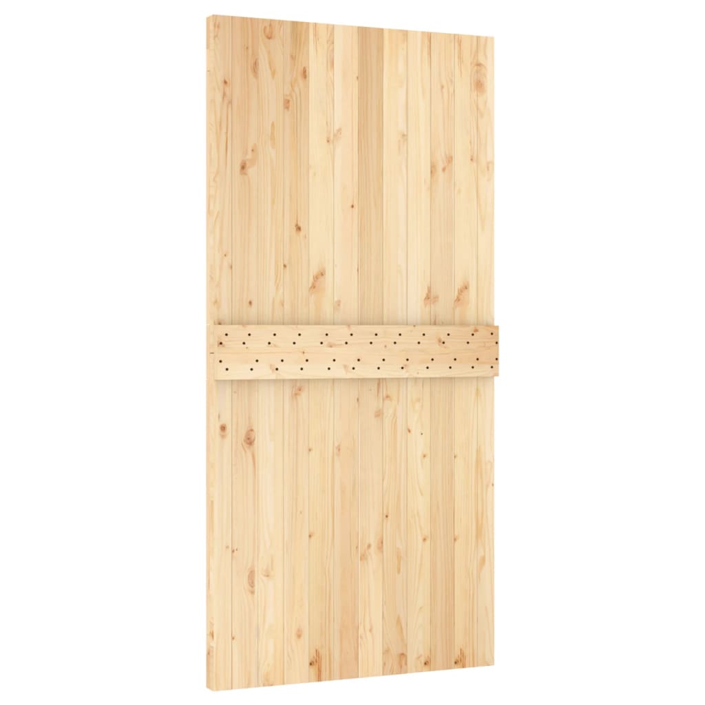 Schuifdeur met beslag 100x210 cm massief grenenhout