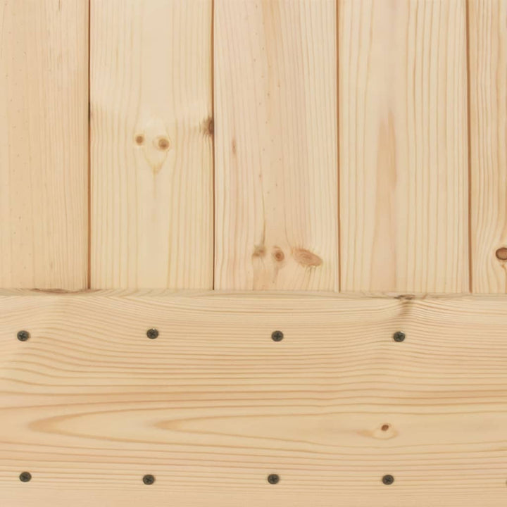 Schuifdeur met beslag 90x210 cm massief grenenhout