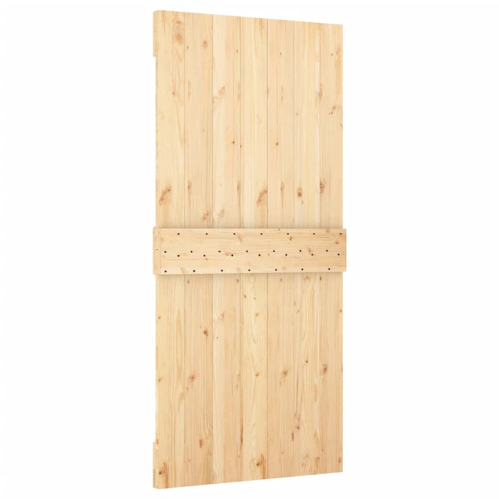 Schuifdeur met beslag 100x210 cm massief grenenhout