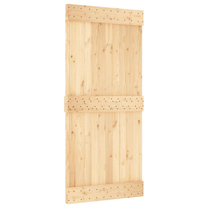 Schuifdeur met beslag 95x210 cm massief grenenhout