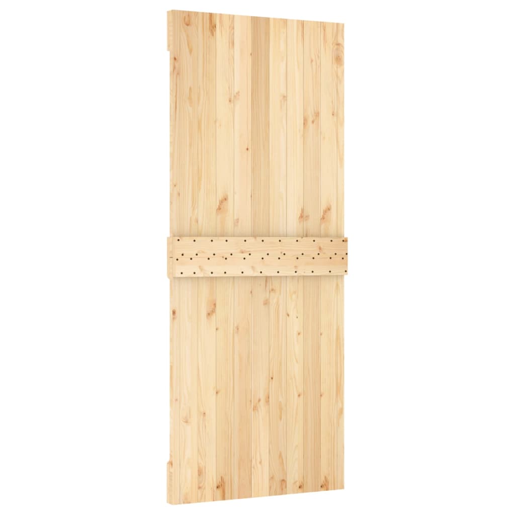 Schuifdeur met beslag 85x210 cm massief grenenhout