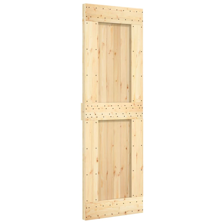 Schuifdeur met beslag 70x210 cm massief groenhout