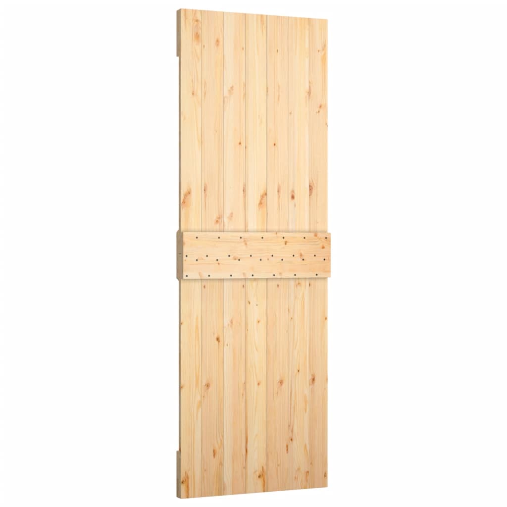 Schuifdeur met beslag 70x210 cm massief grenenhout