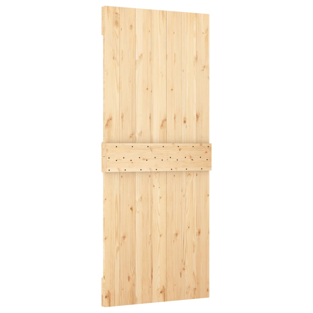 Schuifdeur met beslag 85x210 cm massief grenenhout