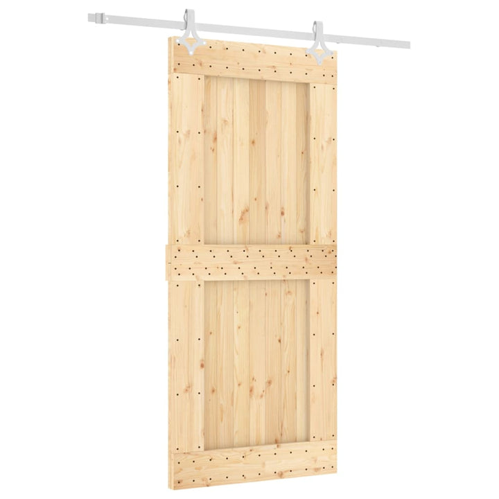 Schuifdeur met beslag 90x210 cm massief grenenhout