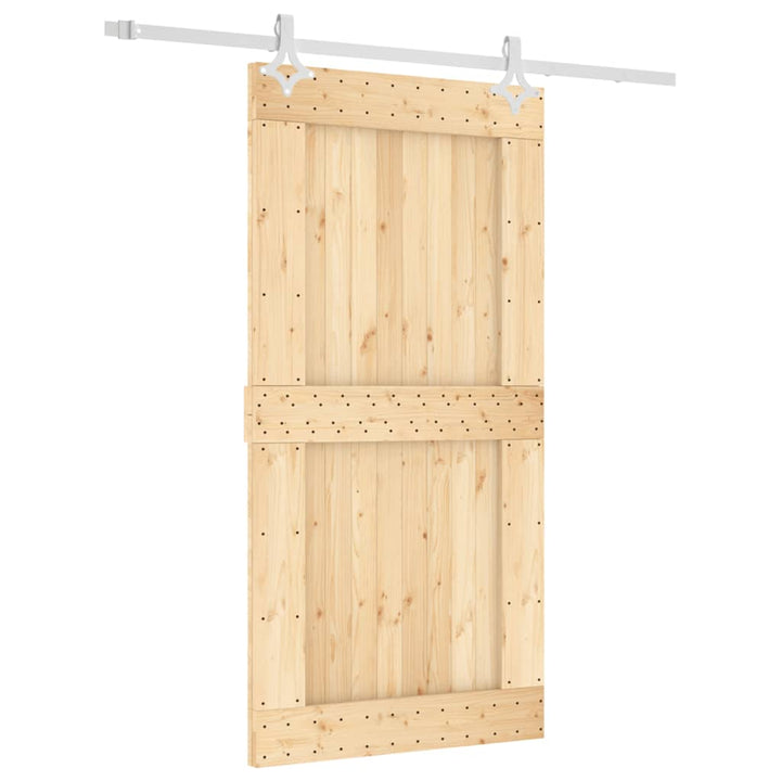 Schuifdeur met beslag 100x210 cm massief grenenhout