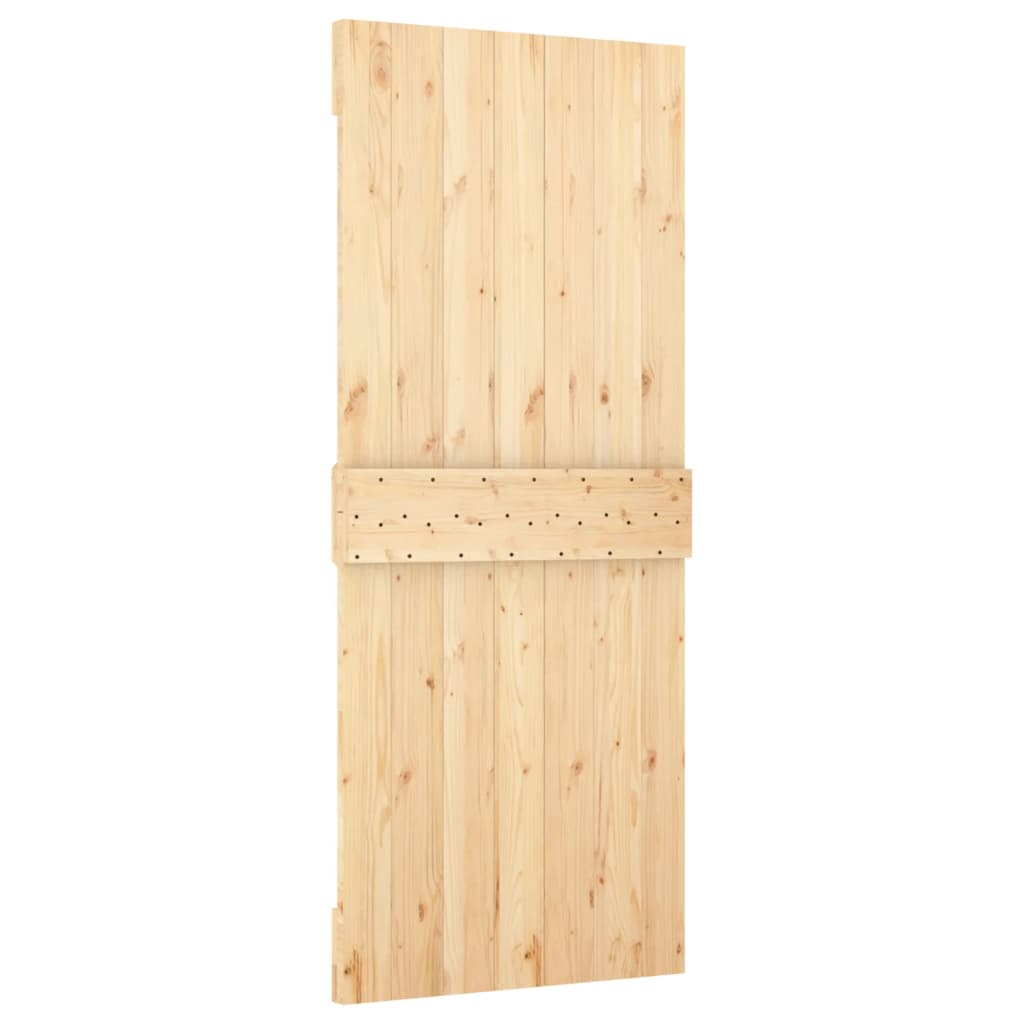 Schuifdeur met beslag 80x210 cm massief grenenhout