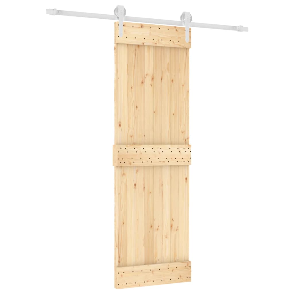 Schuifdeur met beslag 70x210 cm massief grenenhout