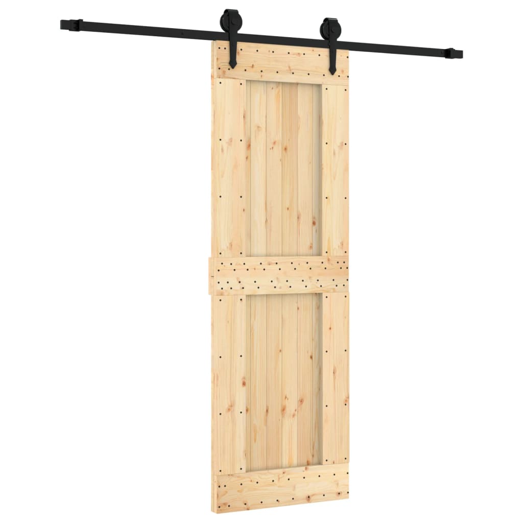 Schuifdeur met beslag 70x210 cm massief grenenhout