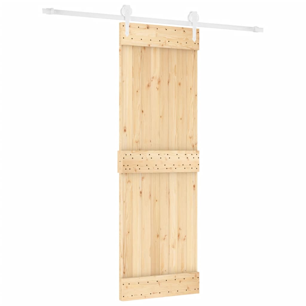 Schuifdeur met beslag 70x210 cm massief grenenhout