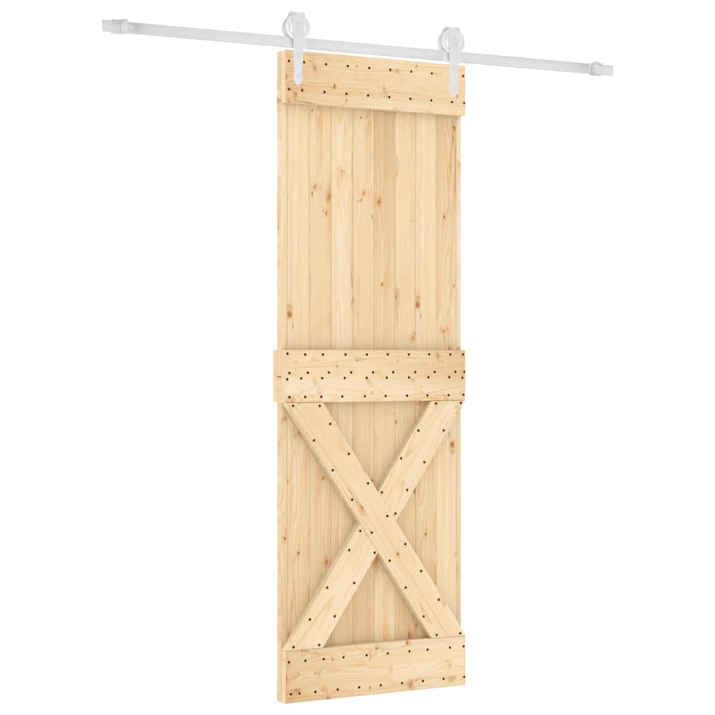 Schuifdeur met beslag 70x210 cm massief grenenhout