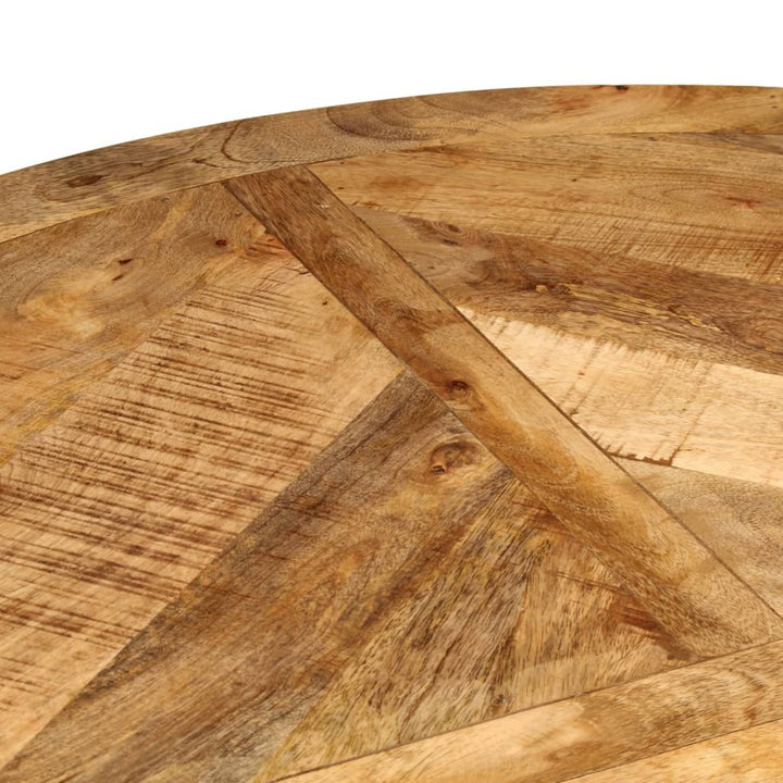 Eettafel ø˜110x76 cm massief ruw mangohout