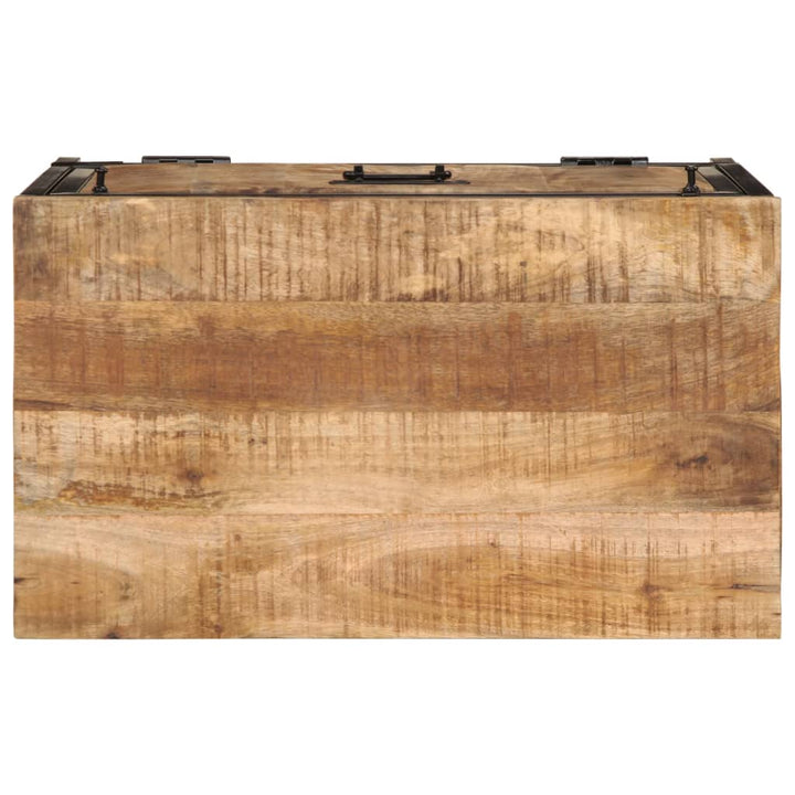 Schoenenkast 60x35x53 cm massief ruw mangohout