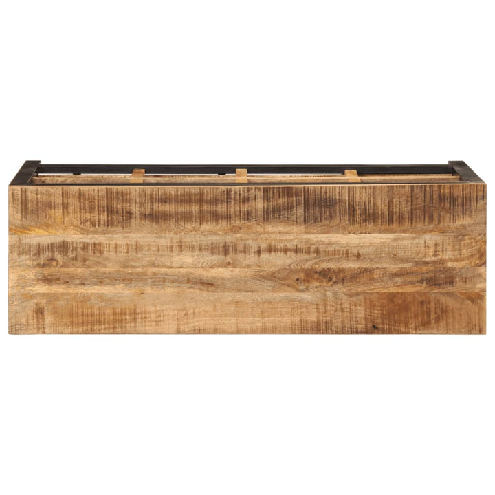 Schoenenbankje 110x35x51 cm massief mangohout