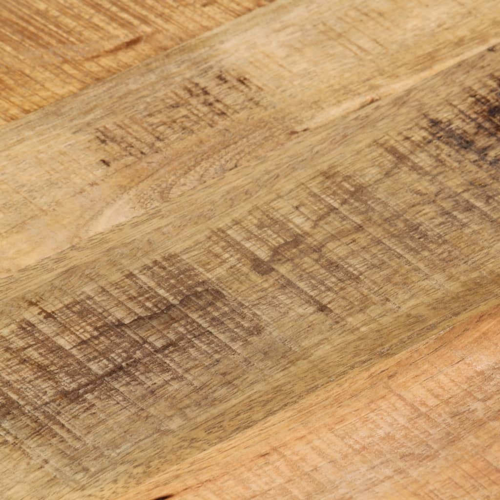 Tafelblad rond ø 40x1,5 cm massief ruw mangohout
