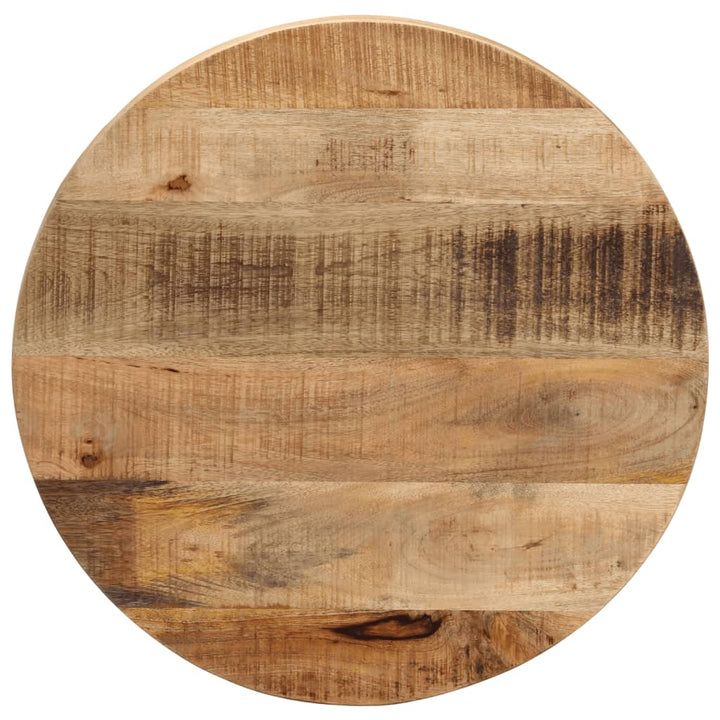 Tafelblad rond ø 40x2,5 cm massief ruw mangohout