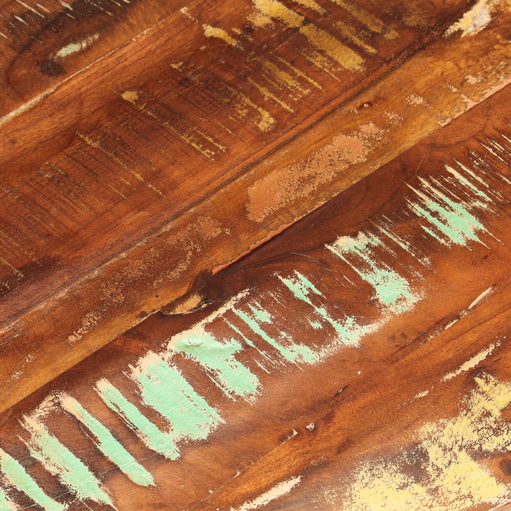 Tafelblad rond ø 70x3,8 cm massief gerecycled hout