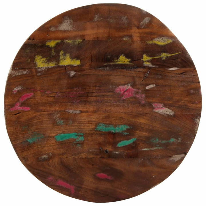 Tafelblad rond ø˜ 70x2,5 cm massief gerecycled hout