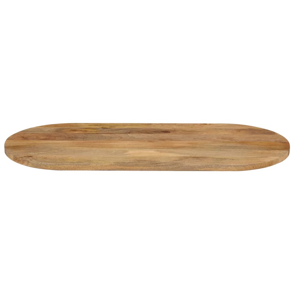 Tafelblad ovaal 100x40x3,8 cm massief mangohout