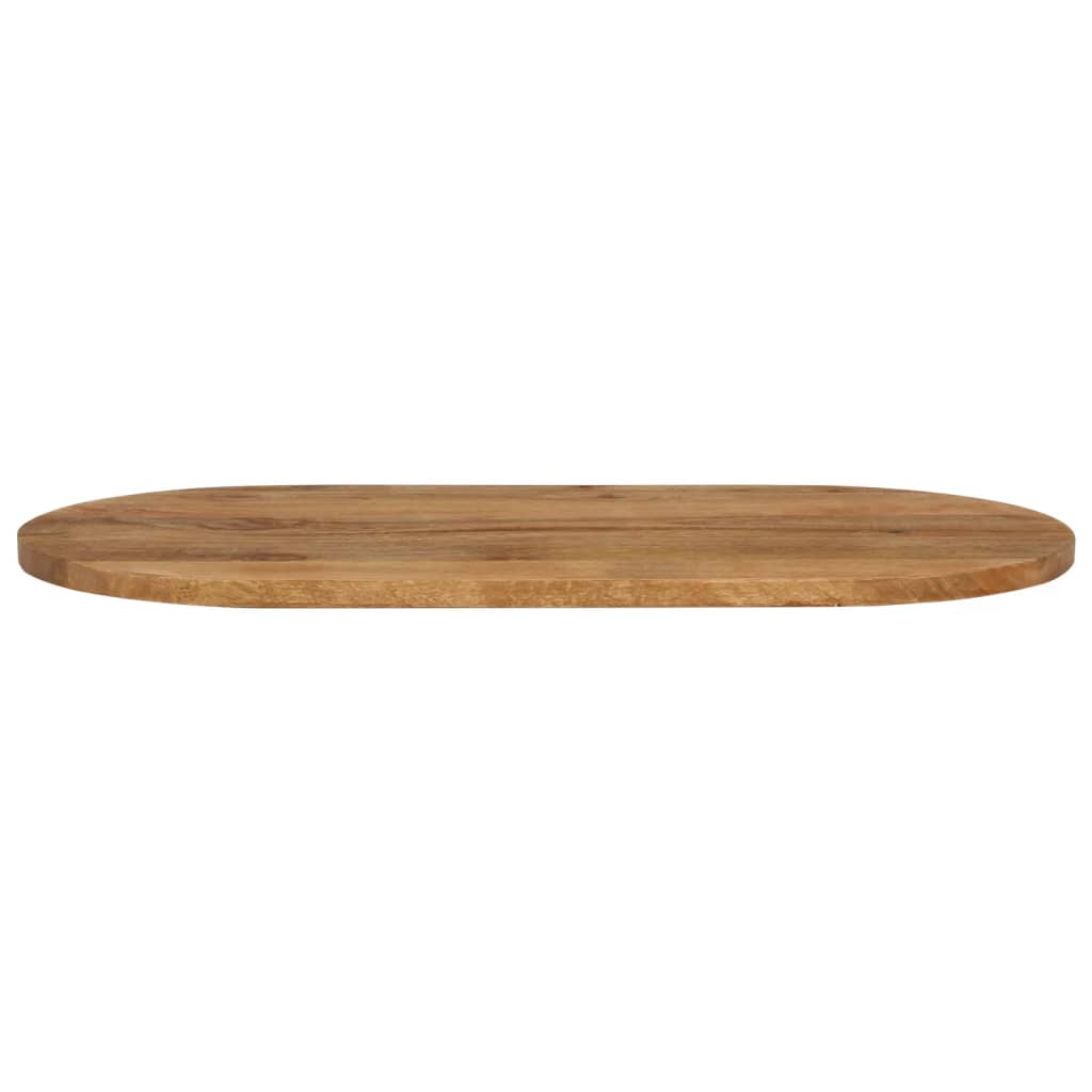 Tafelblad ovaal 100x40x2,5 cm massief mangohout