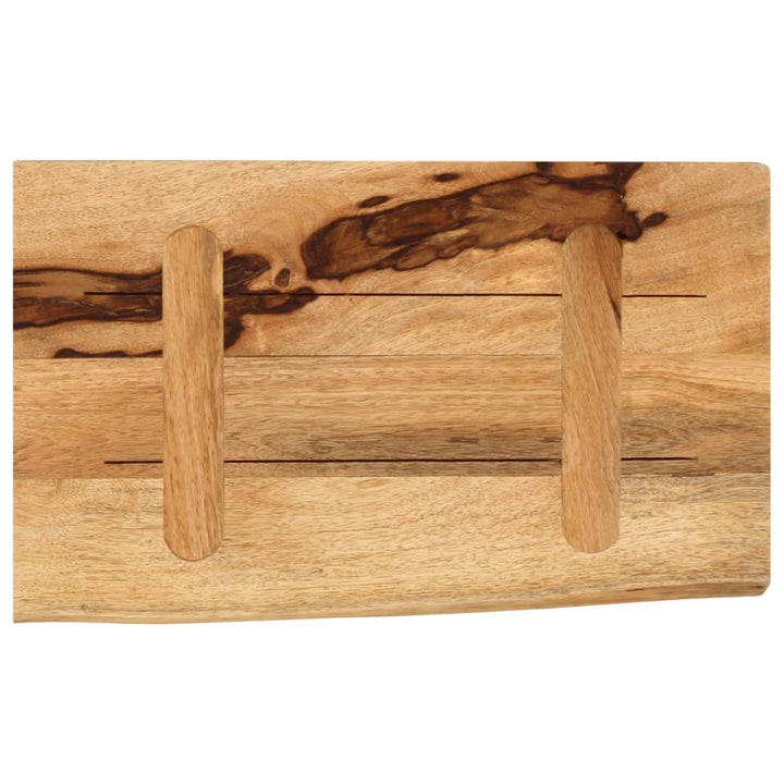 Tafelblad met natuurlijke rand 40x20x2,5 cm massief mangohout