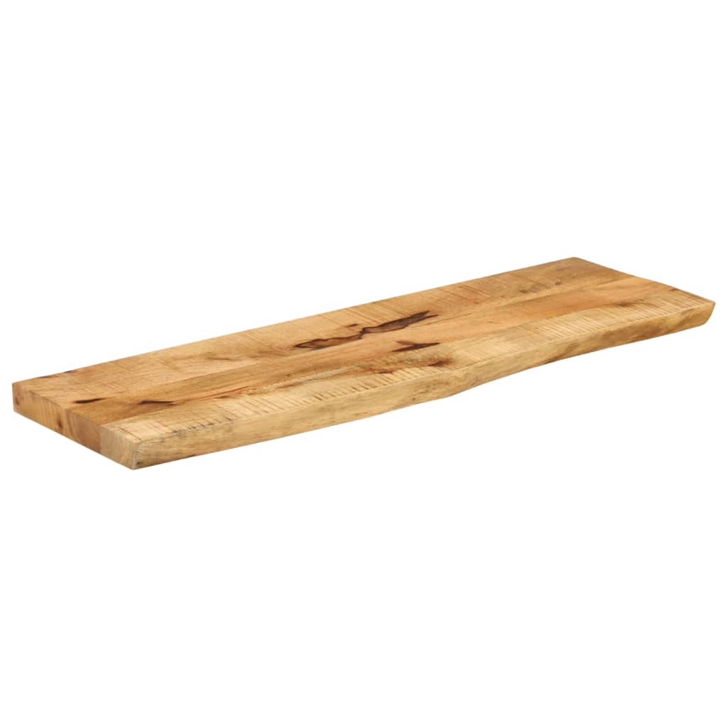 Tafelblad met natuurlijke rand 100x20x2,5 cm massief mangohout