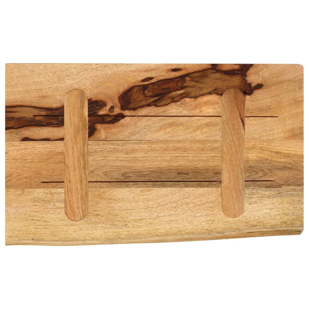 Tafelblad met natuurlijke rand 50x30x2,5 cm massief mangohout