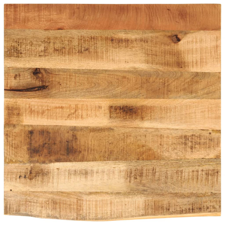 Tafelblad met natuurlijke rand 40x40x2,5 cm massief mangohout