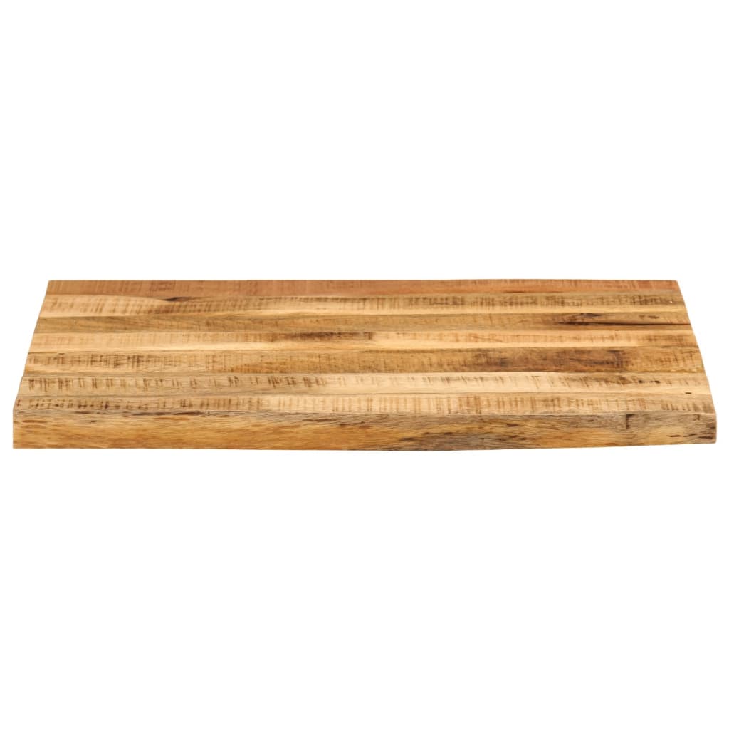 Tafelblad met natuurlijke rand 40x40x2,5 cm massief mangohout