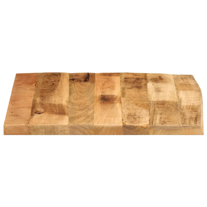 Tafelblad met natuurlijke rand 40x40x2,5 cm massief mangohout