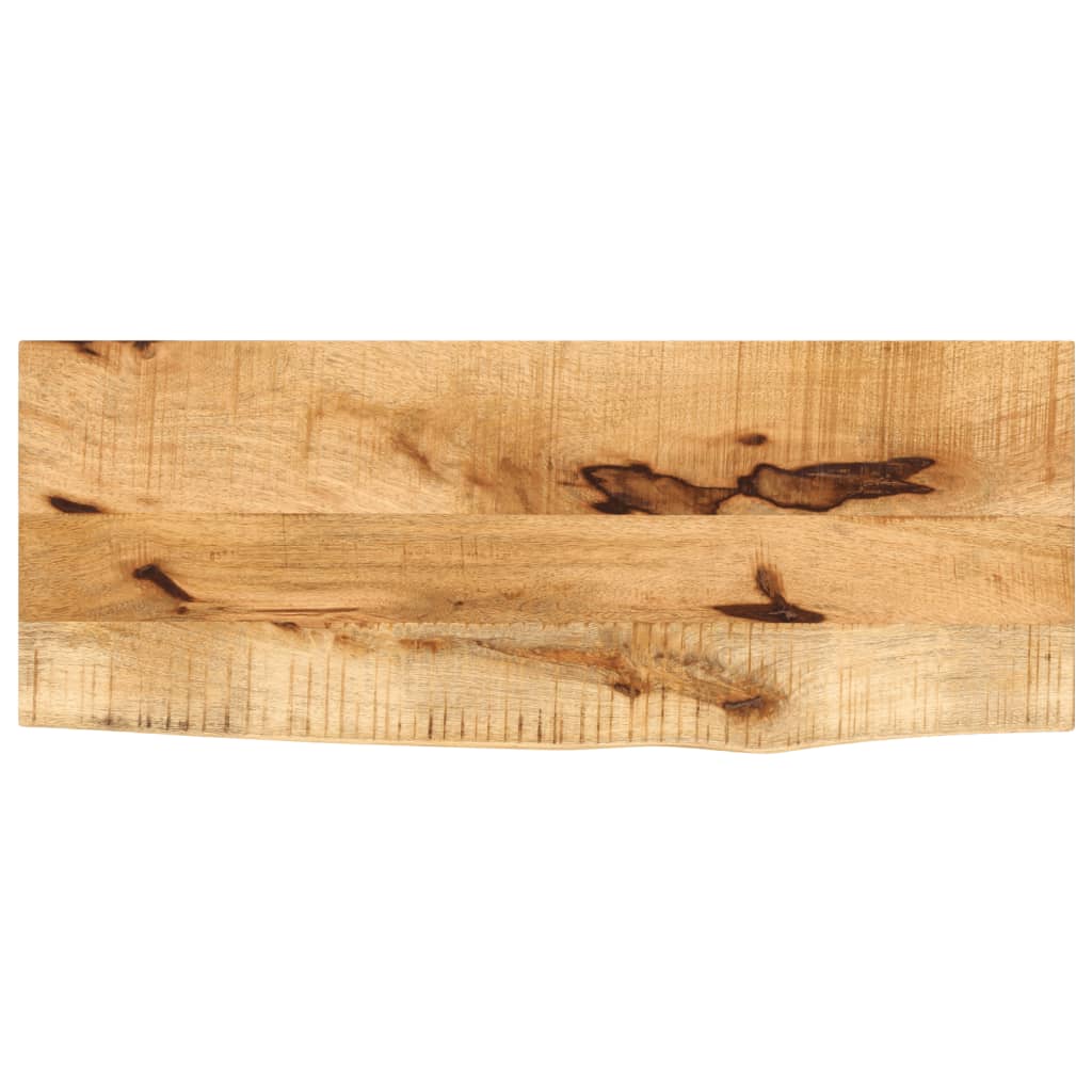 Tafelblad met natuurlijke rand 90x40x2,5 cm massief mangohout