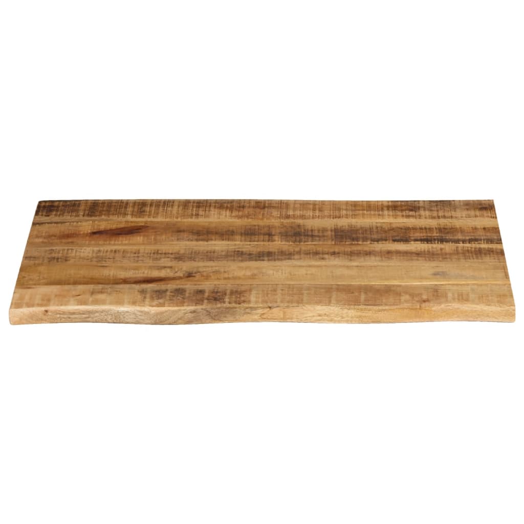 Tafelblad met natuurlijke rand 90x60x2,5 cm massief mangohout