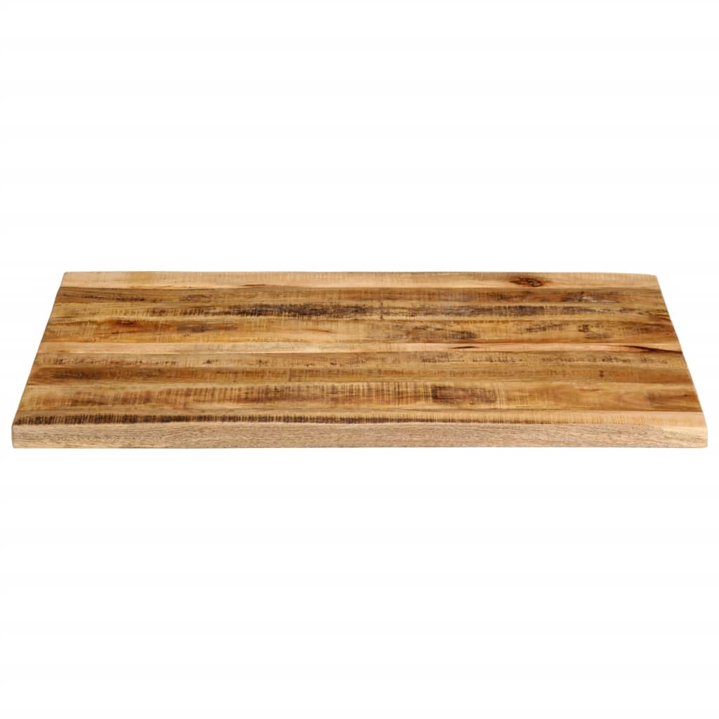 Tafelblad met natuurlijke rand 90x80x2,5 cm massief mangohout