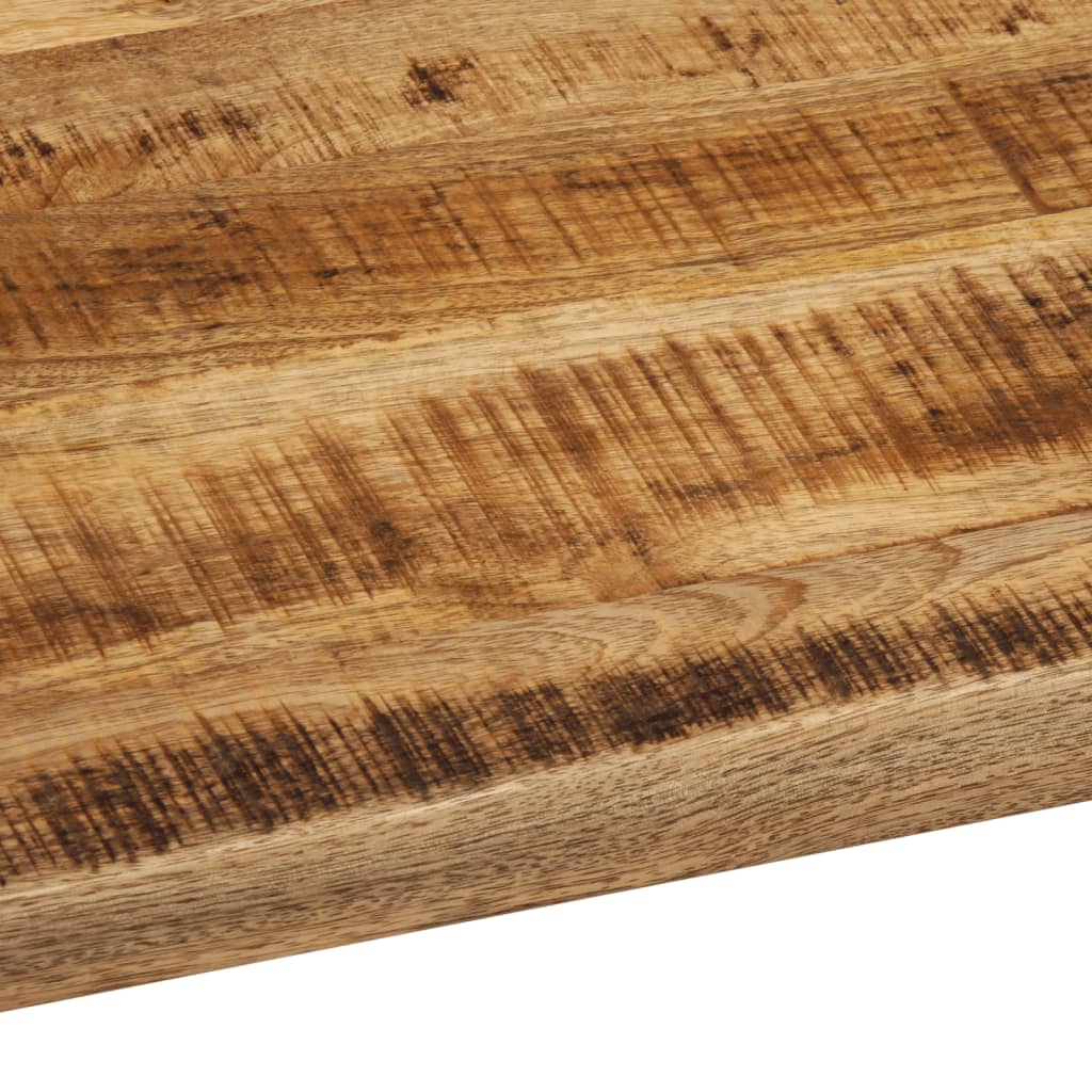 Tafelblad met natuurlijke rand 90x80x2,5 cm massief mangohout