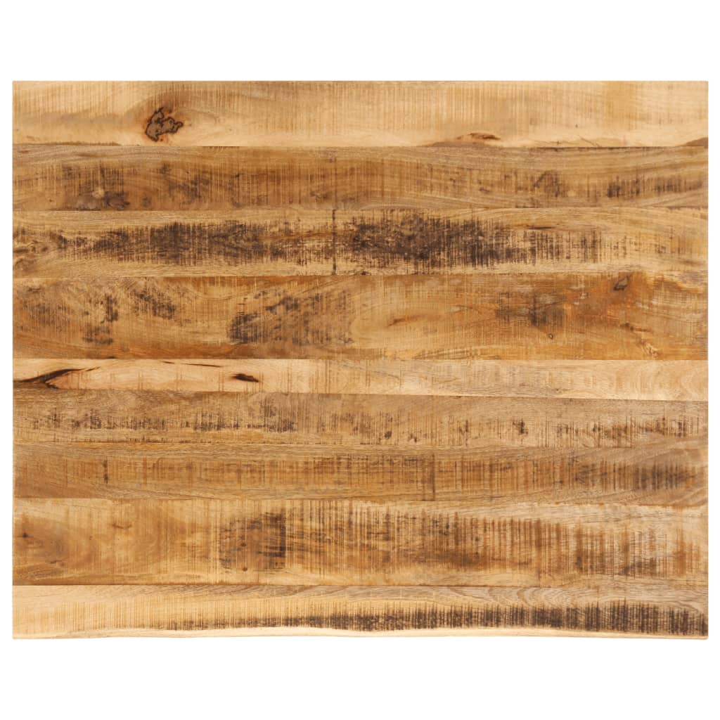 Tafelblad met natuurlijke rand 100x80x2,5 cm massief mangohout