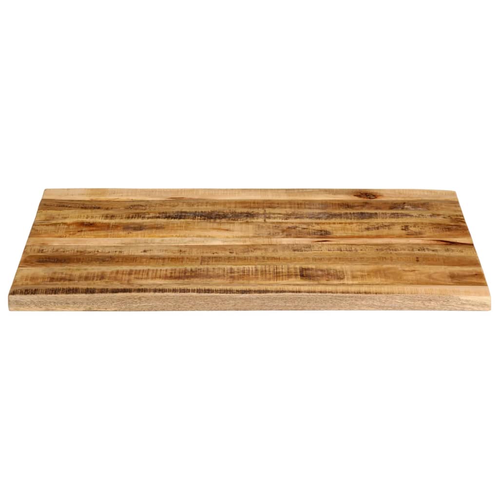 Tafelblad met natuurlijke rand 100x80x2,5 cm massief mangohout