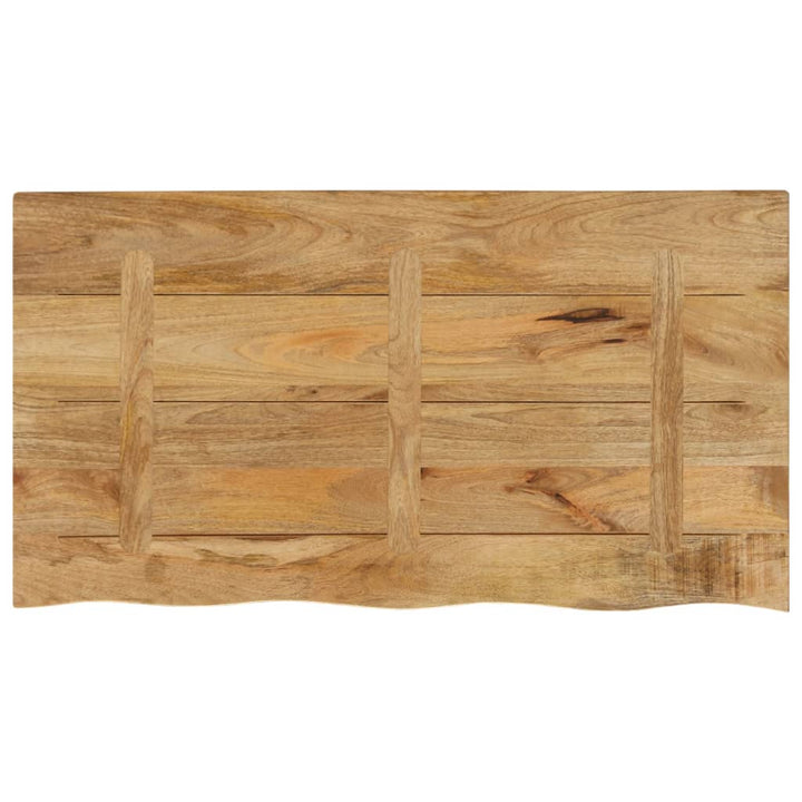 Tafelblad met natuurlijke rand 120x60x3,8 cm massief mangohout