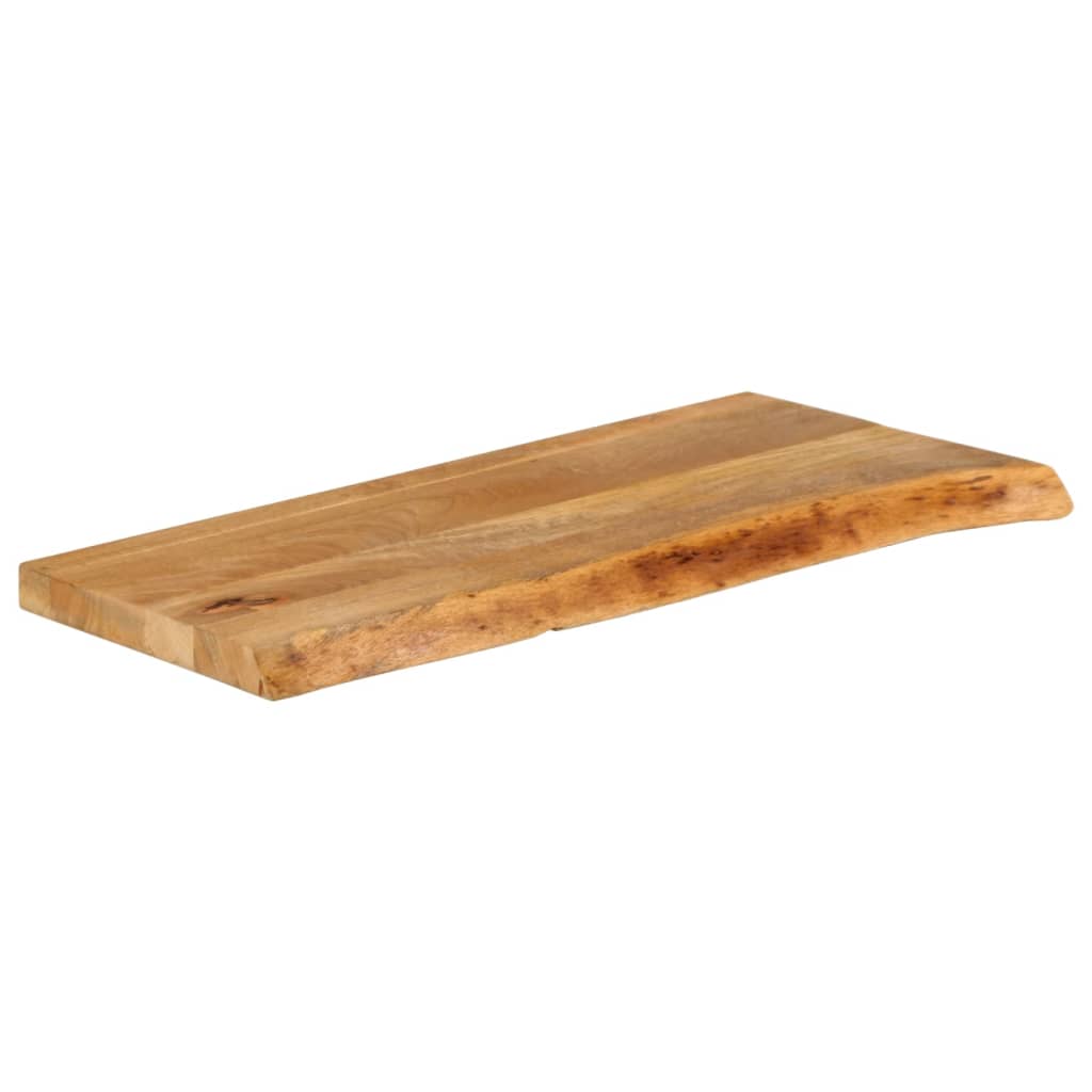 Tafelblad met natuurlijke rand 70x20x2,5 cm massief mangohout