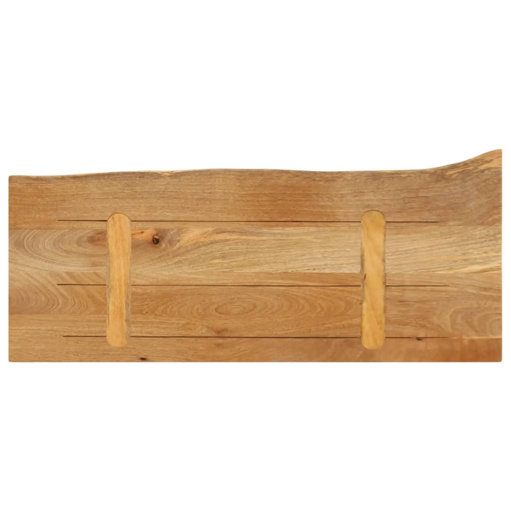 Tafelblad met natuurlijke rand 70x20x2,5 cm massief mangohout