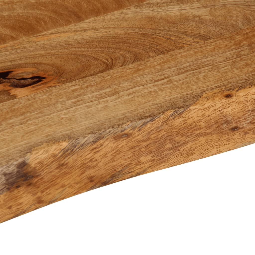 Tafelblad met natuurlijke rand 80x20x2,5 cm massief mangohout