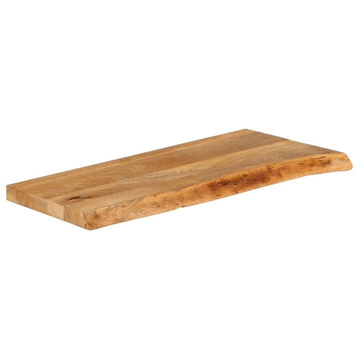 Tafelblad met natuurlijke rand 90x20x2,5 cm massief mangohout