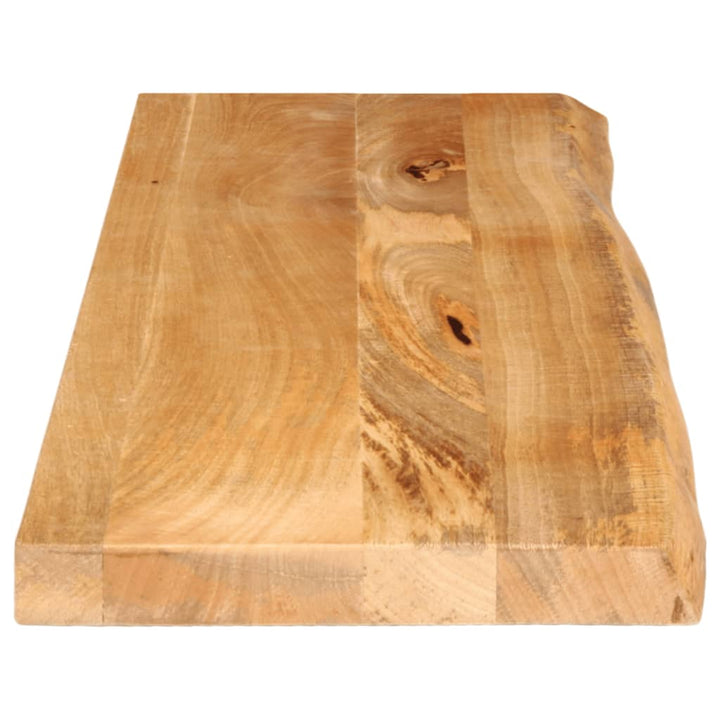 Tafelblad met natuurlijke rand 100x20x2,5 cm massief mangohout