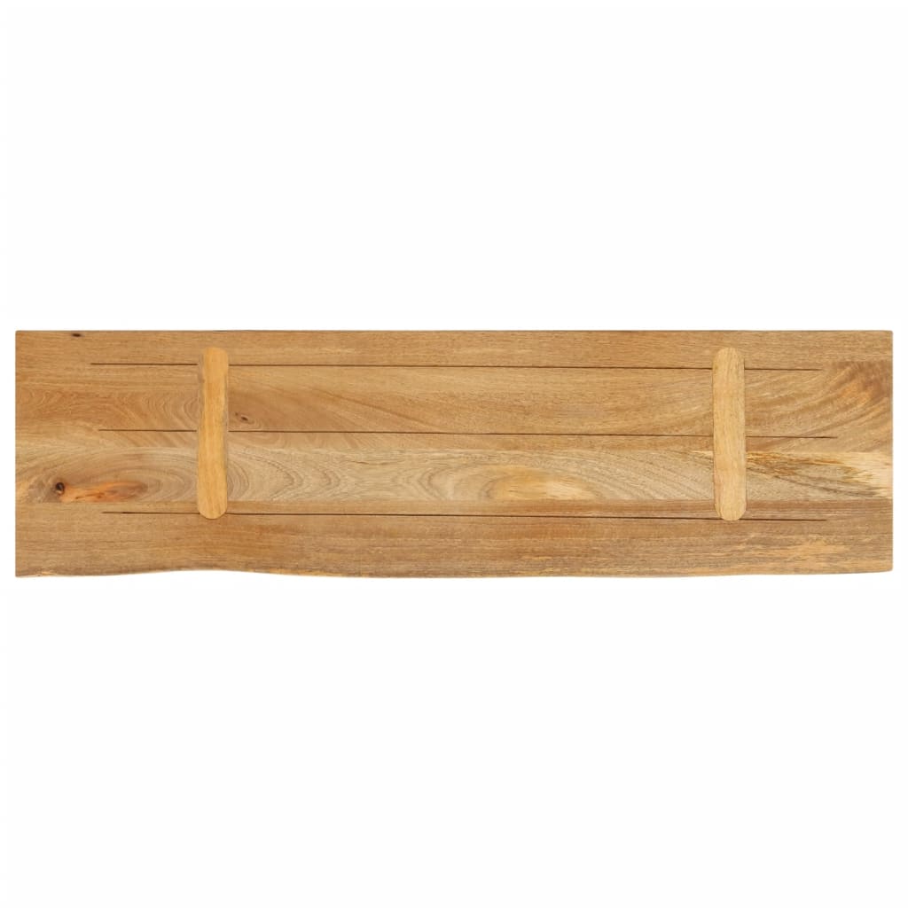 Tafelblad met natuurlijke rand 100x20x2,5 cm massief mangohout