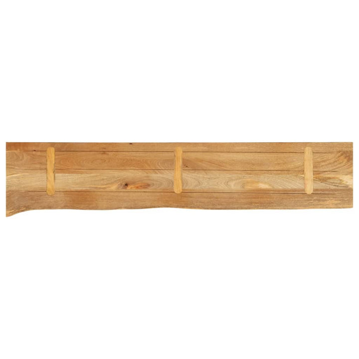 Tafelblad met natuurlijke rand 160x20x2,5 cm massief mangohout